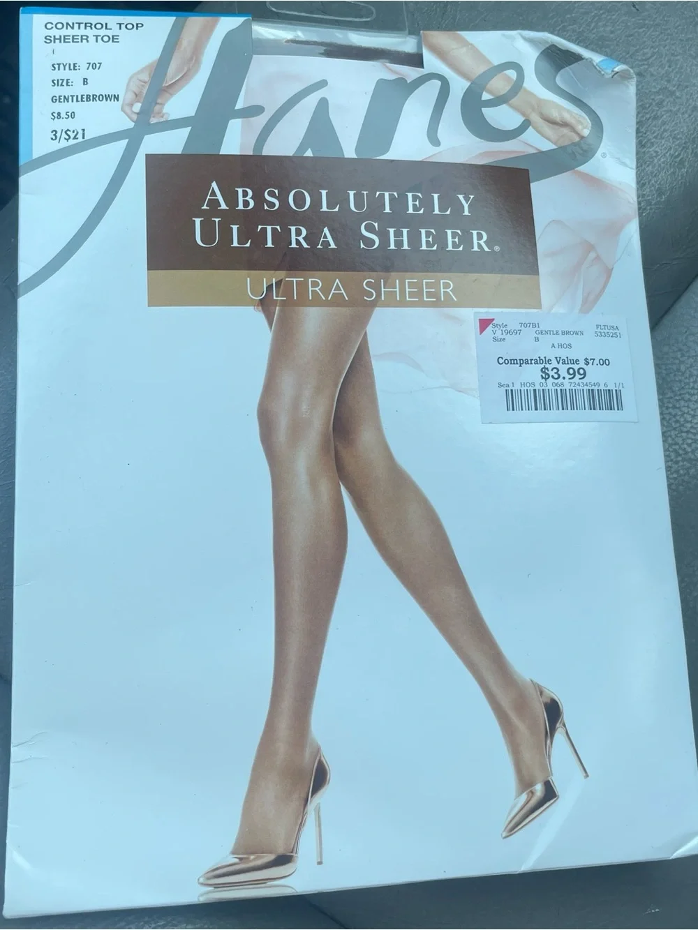 Absolutely Ultra Sheer Pantyhose in Gentle Brown Womens medium